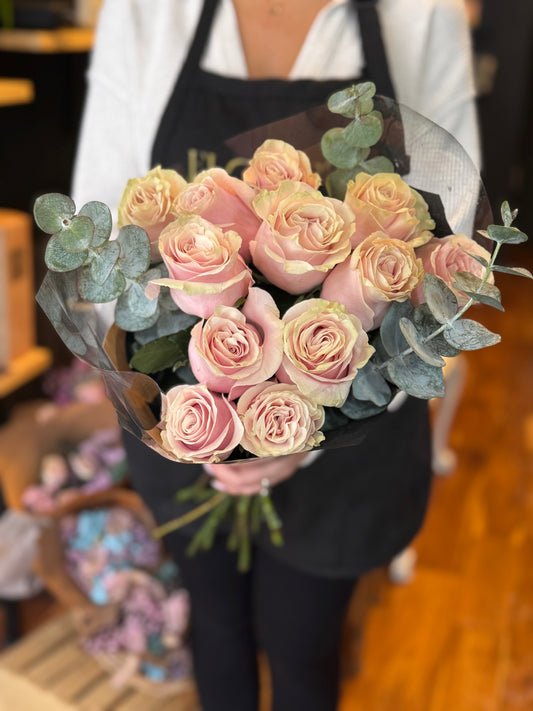 Baby Pink Valentine’s Day - Dozen roses