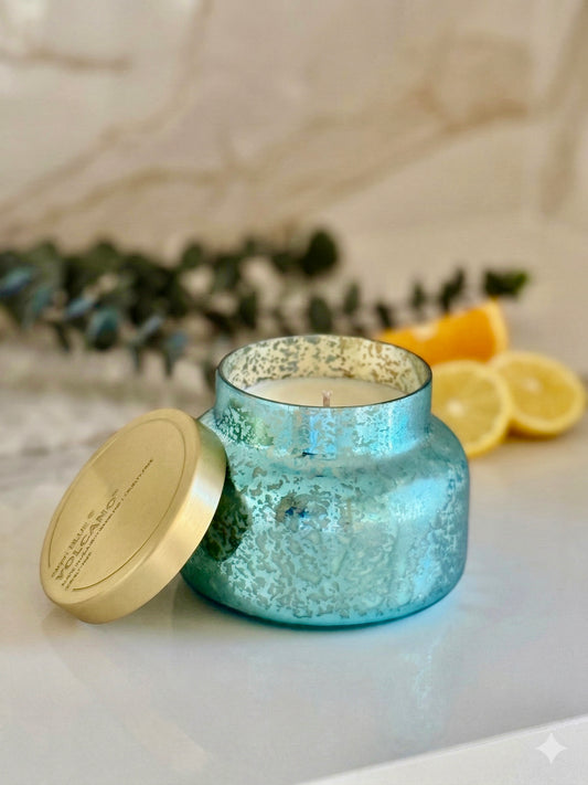 Aqua Volcano Candle